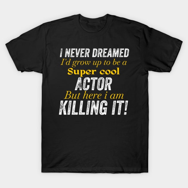 actor T-Shirt by Design stars 5